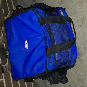 Blue Kohler Giant triple pocket plus side drink holders